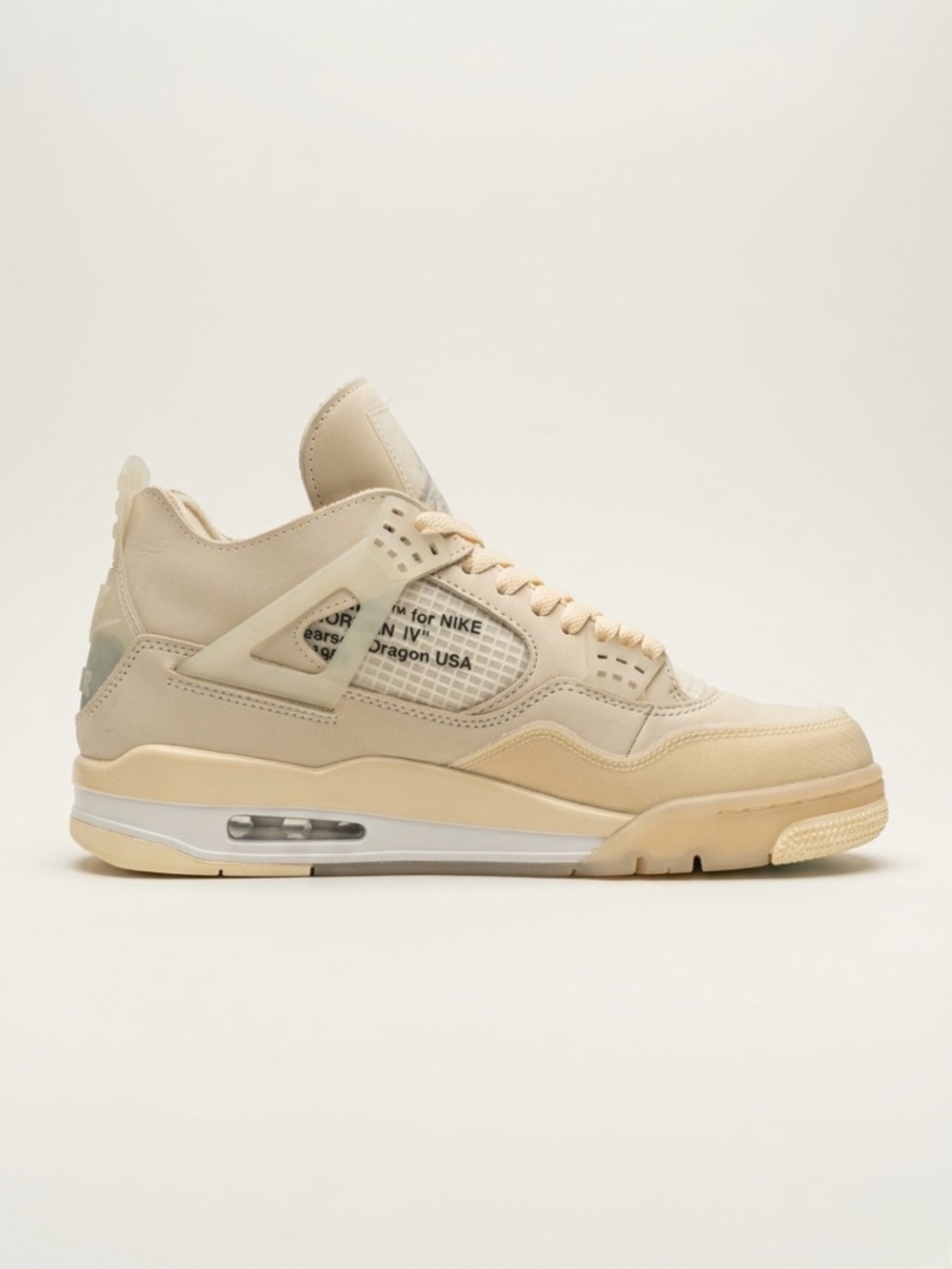 Off-White x Wmns Air Jordan 4 Retro SP ‘Sail’ 2020 Deadstock
